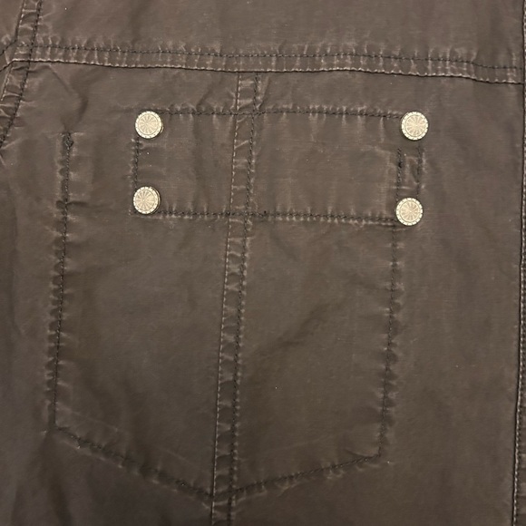 7 Diamonds Black Casual Button Down Cotton Shirt with Classic Collar Size L - Picture 3 of 11